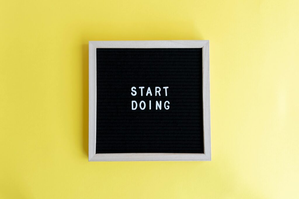 START DOING felirat